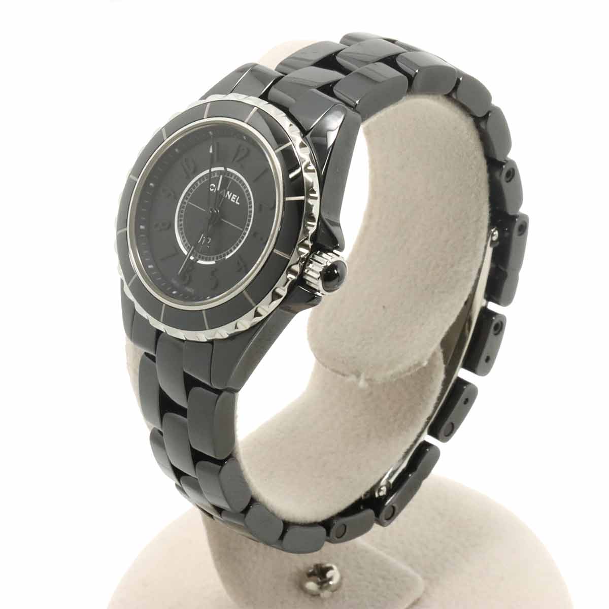 J12 Intense Black 29mm H4196 Quartz Ceramic Black Dial Ladies