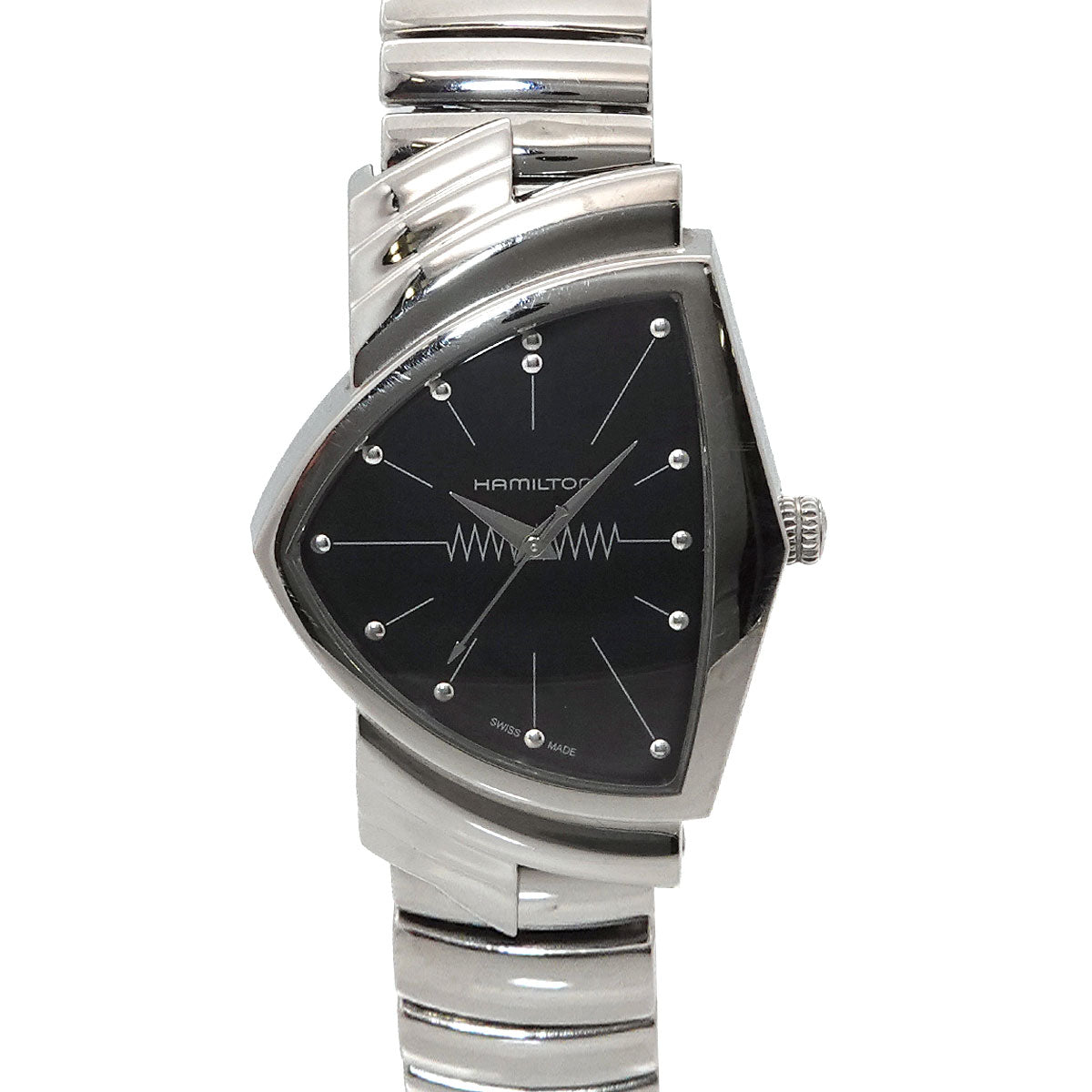 Ventura Flex H244112 Quartz Black Dial Mens Watch