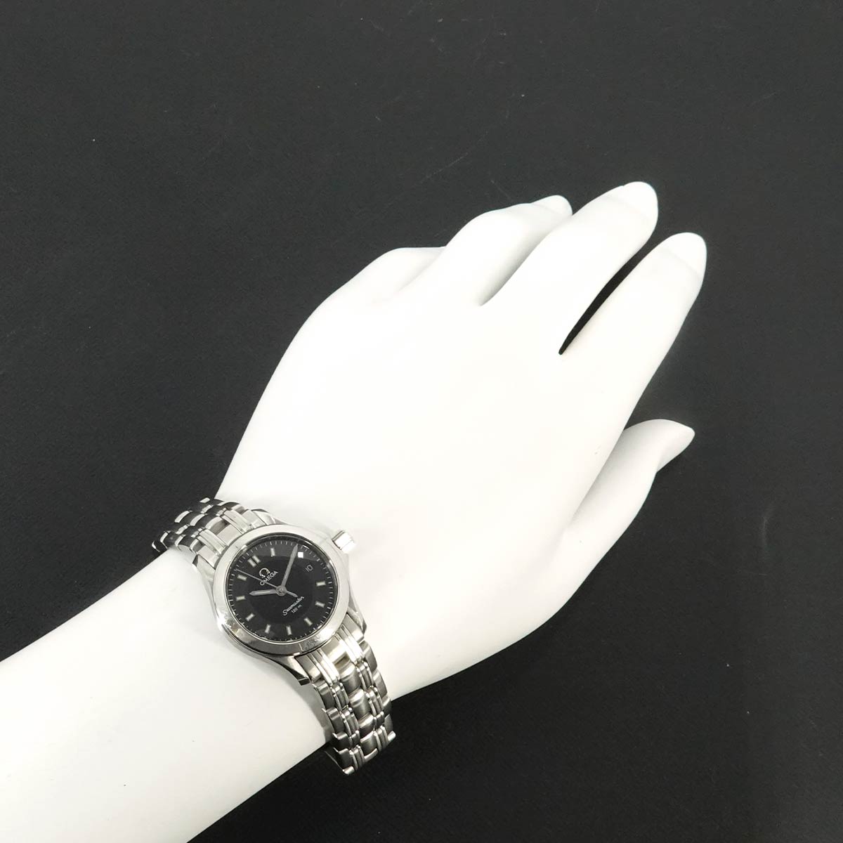 Seamaster 120 2581 52 Date Quartz Black Dial Ladies Wrist Watch