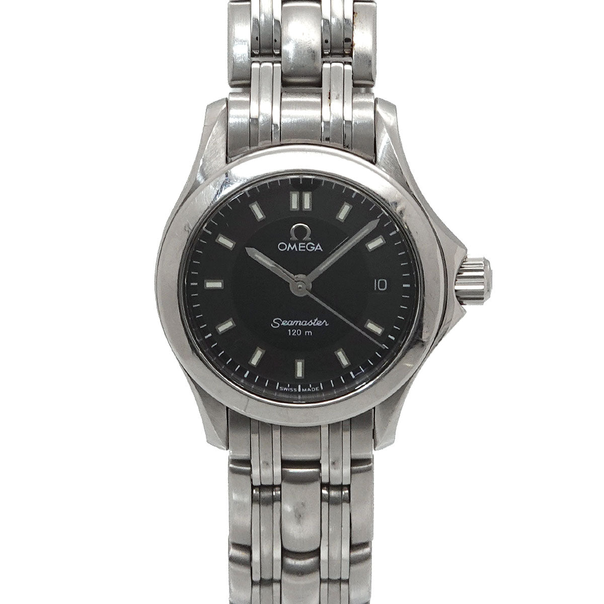 Seamaster 120 2581 52 Date Quartz Black Dial Ladies Wrist Watch