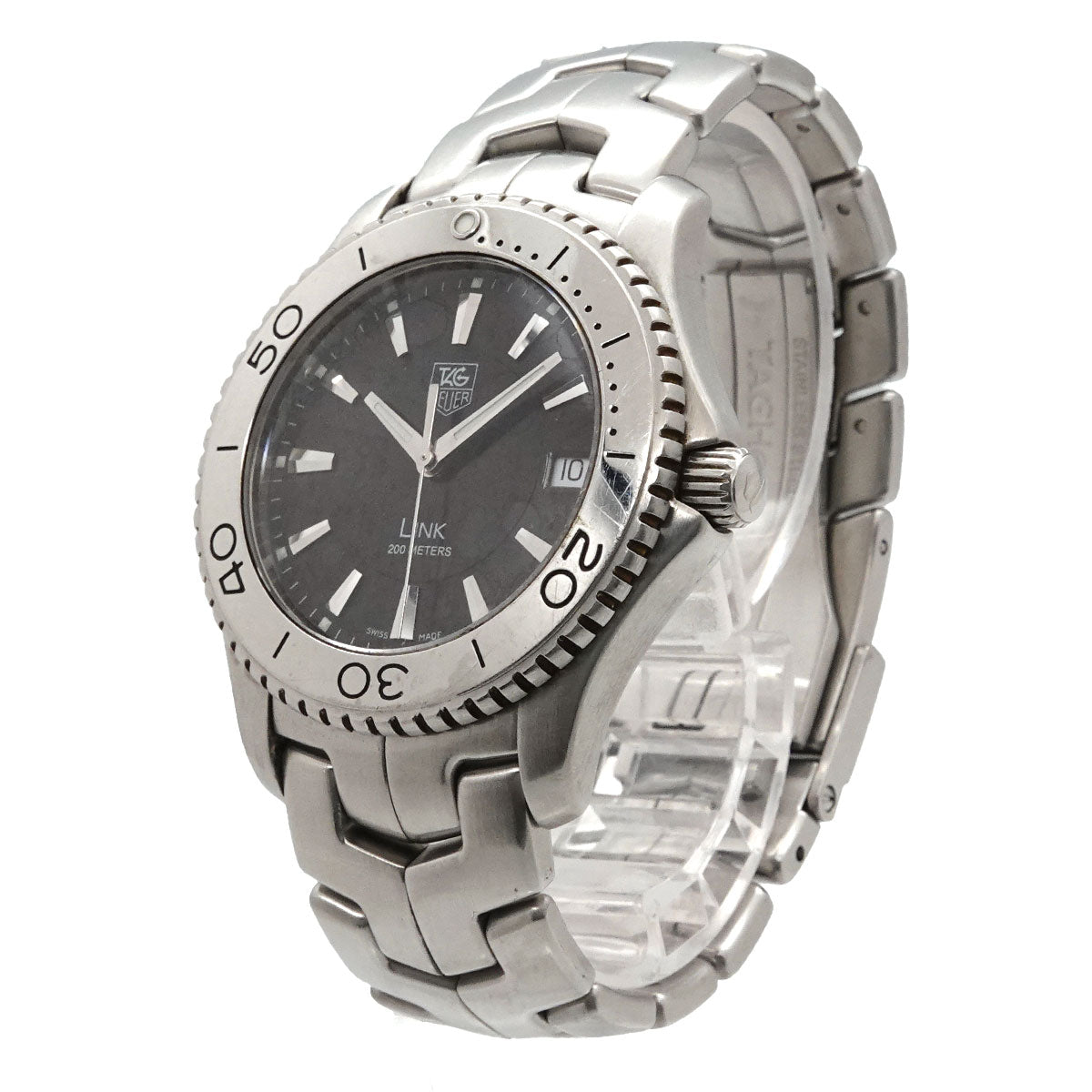 Link WJ1110 Date Quartz Black Dial Mens Watch