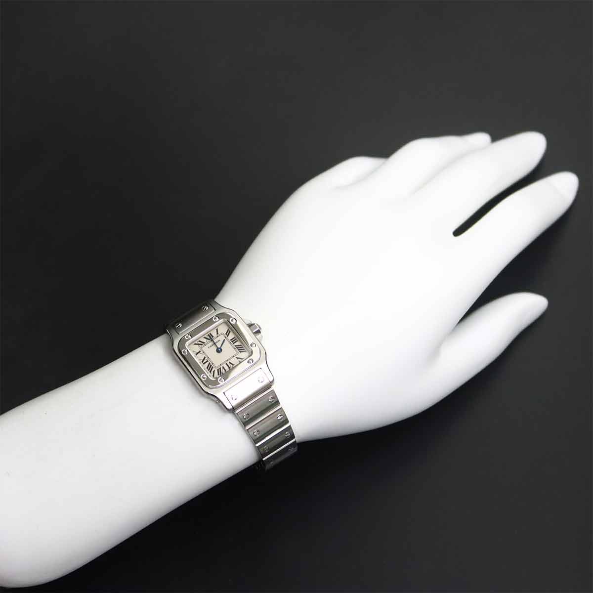 Santos Galbee SM W20056D6 Cream Dial Quartz Ladies Watch