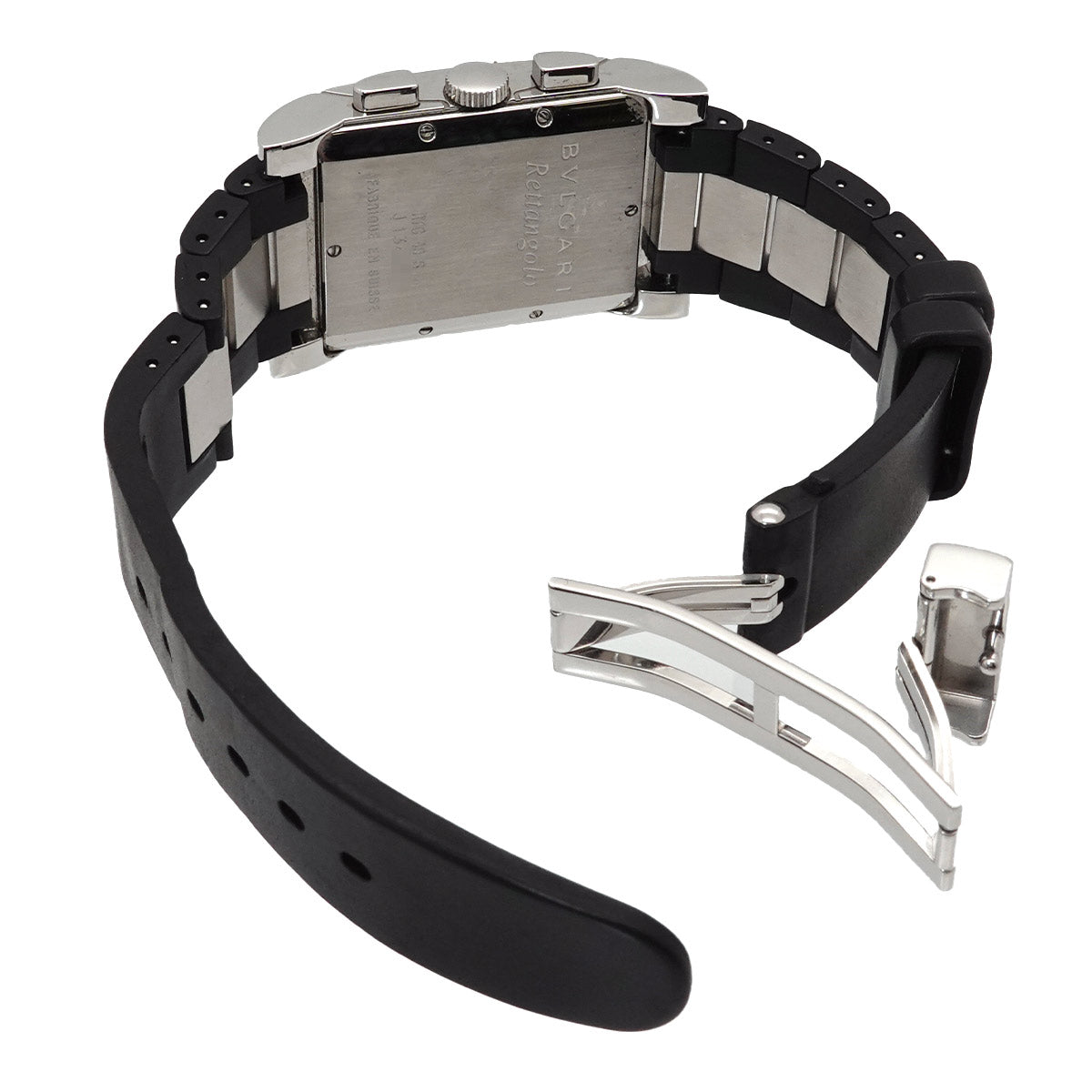 Rettangolo Chronograph RTC49S Date Quartz Black Dial Mens