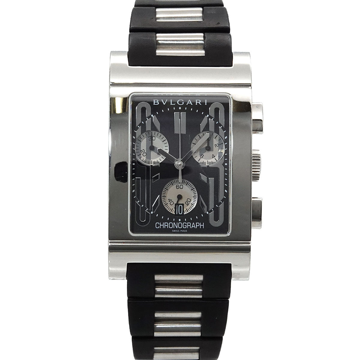 Rettangolo Chronograph RTC49S Date Quartz Black Dial Mens