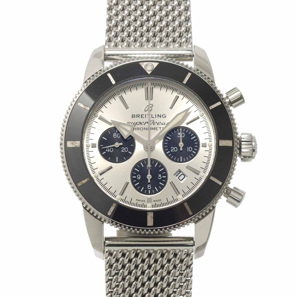 Super Ocean Heritage B01 Chronograph AB0162 Blue Dial Mens