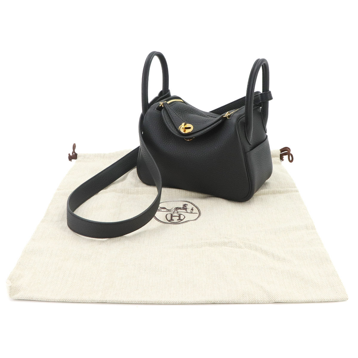 Lindy Mini 2way Hand Shoulder Bag Taurillon Clemence Black