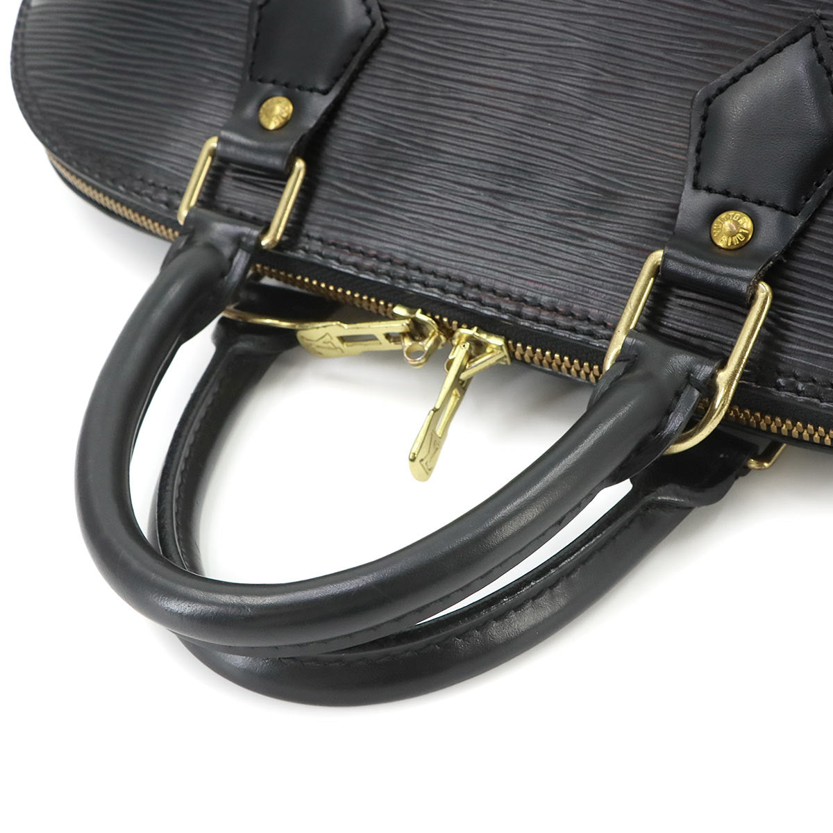 Epi Alma PM Hand Bag Leather Noir Black M52142 Purse