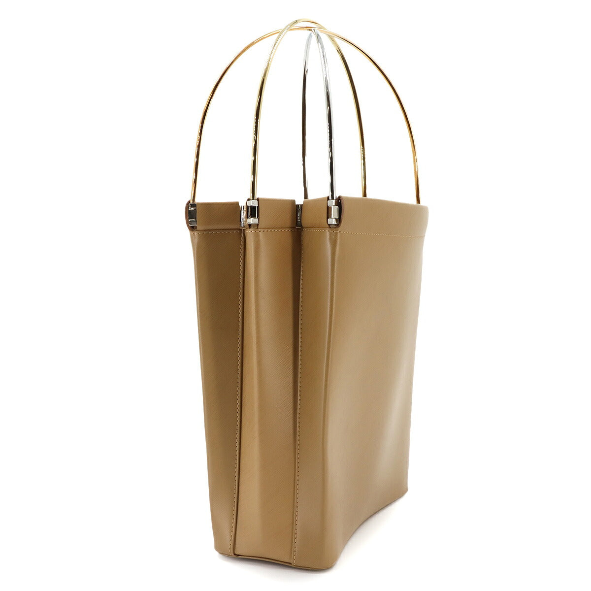 Trinity Hand Bag Leather Brown Purse