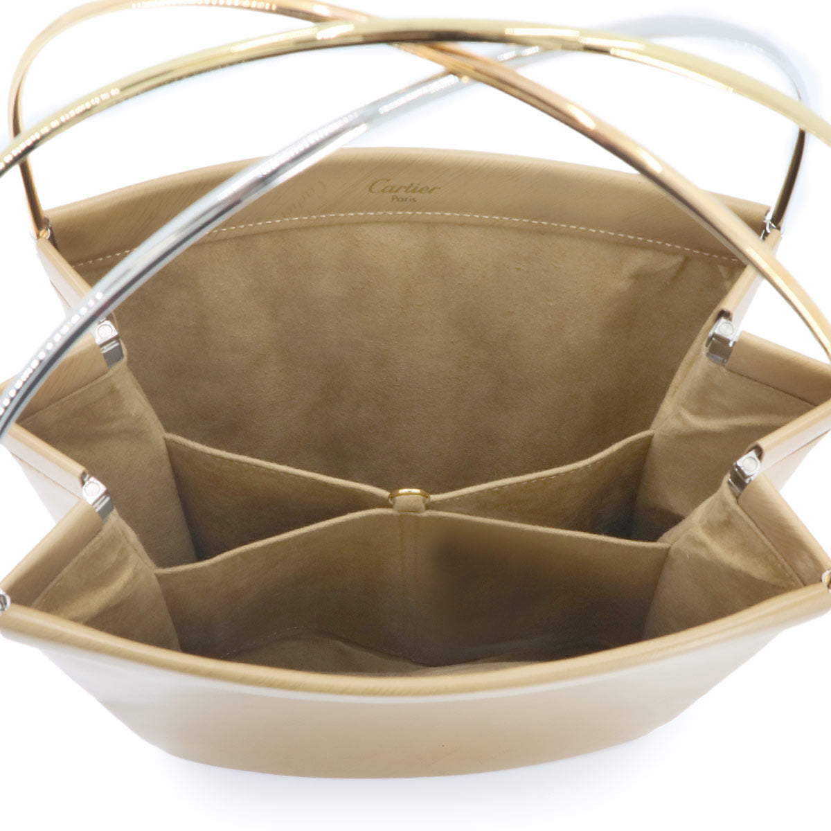 Trinity Hand Bag Leather Brown Purse