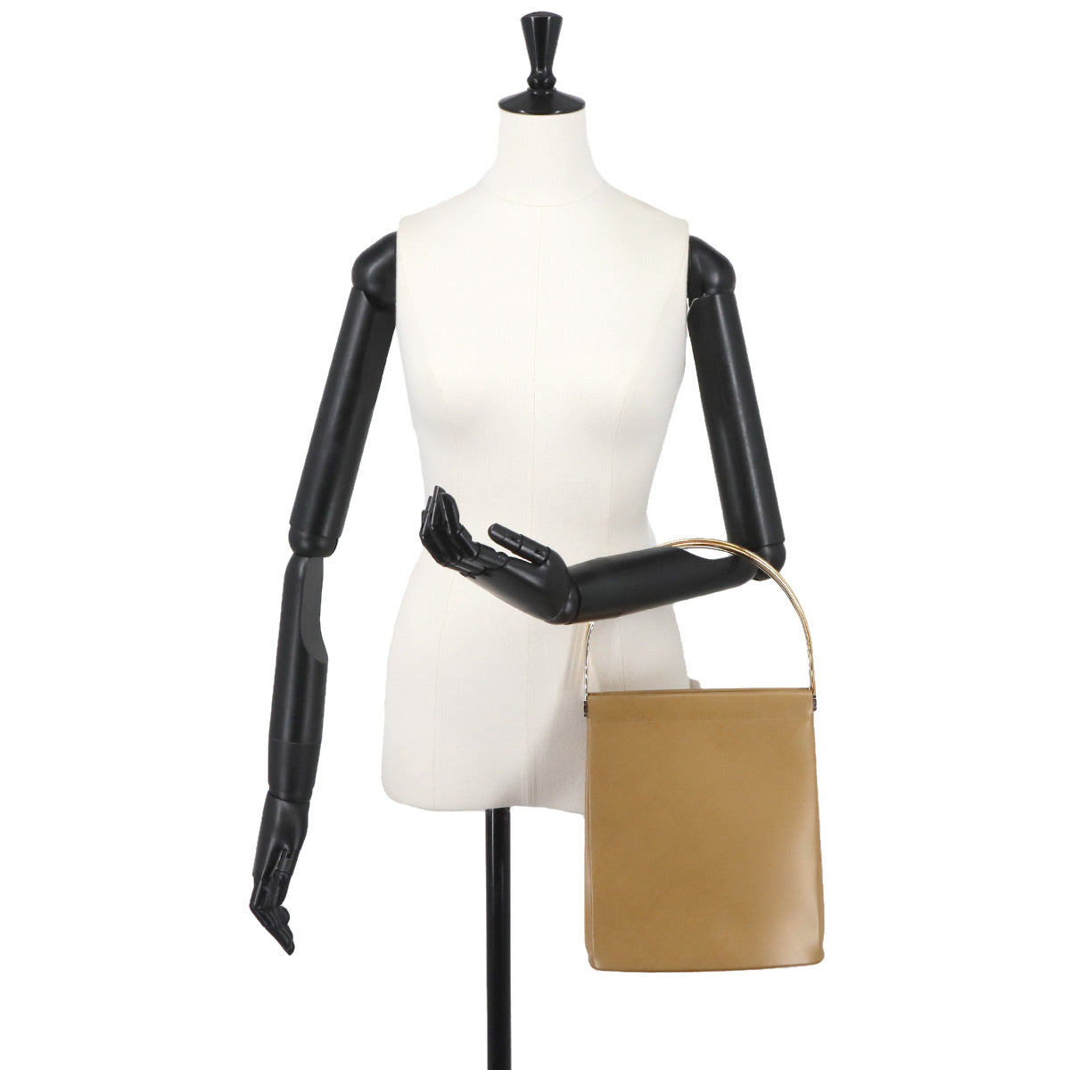 Trinity Hand Bag Leather Brown Purse