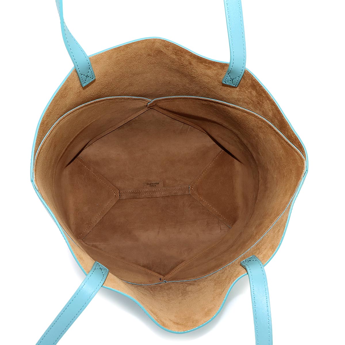 Medium Puzzle Fold tote Bag Leather Water Blue Purse