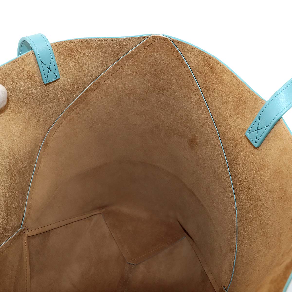 Medium Puzzle Fold tote Bag Leather Water Blue Purse