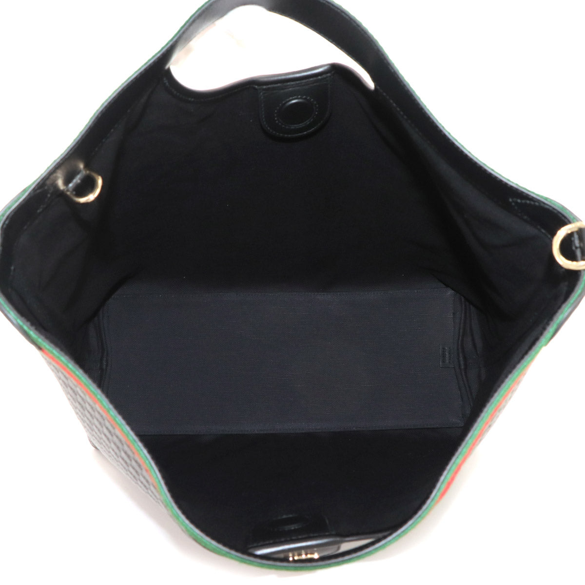 GG Embossed Ophidia 2way Tote Shoulder Bag Leather Black 865452