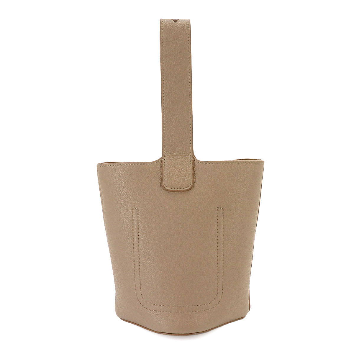 Pebble Bucket Bag Mini Hand Shoulder Bag Leather Sand