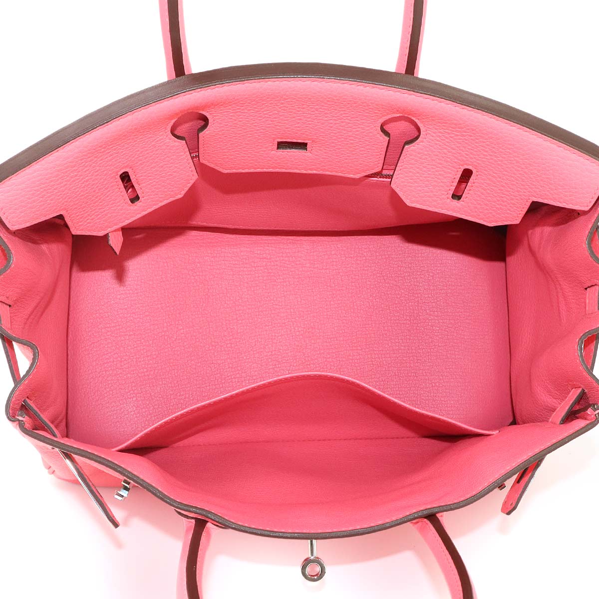 Birkin 30 Taurillon Clemence Rose lipstick Hand Bag Purse Pink