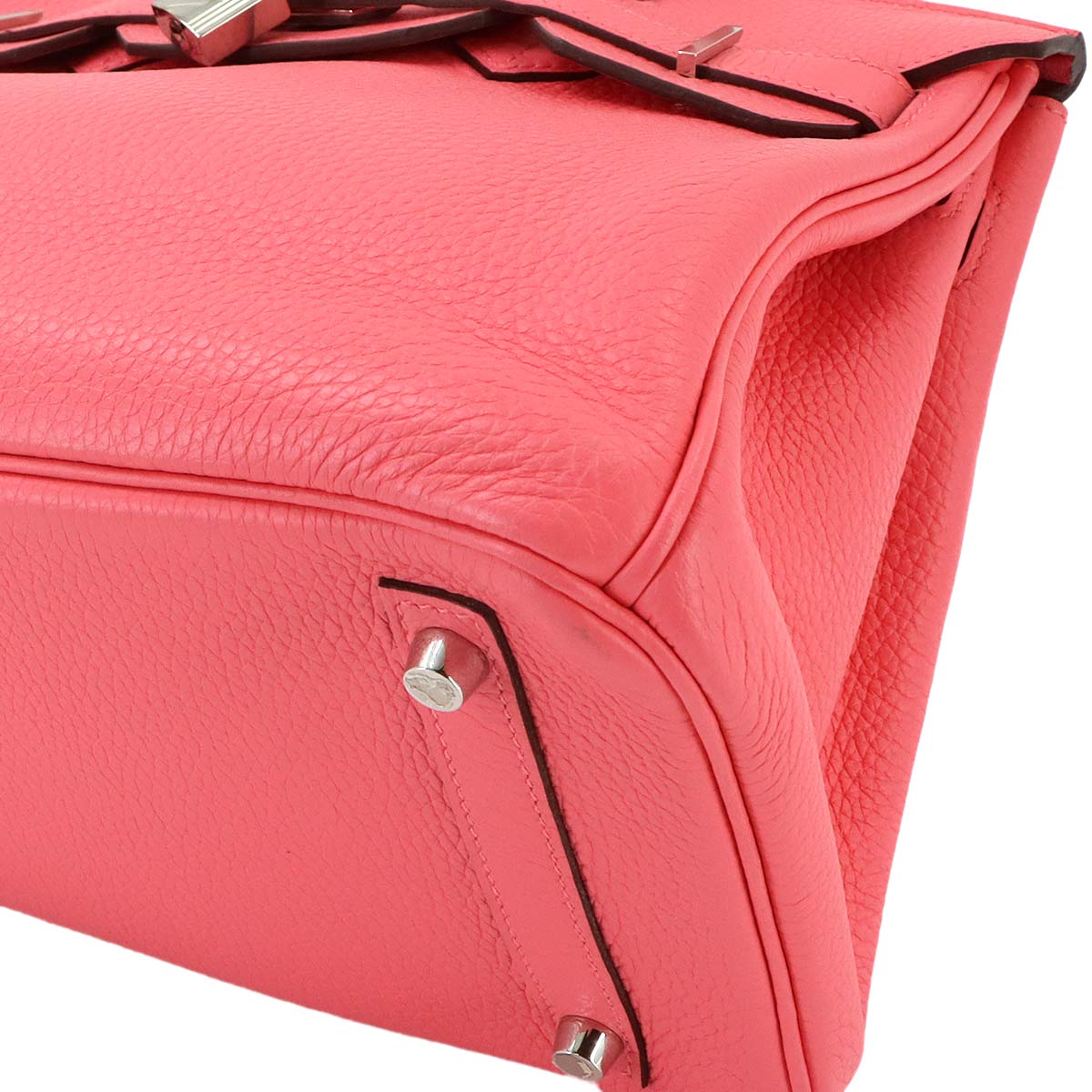 Birkin 30 Taurillon Clemence Rose lipstick Hand Bag Purse Pink
