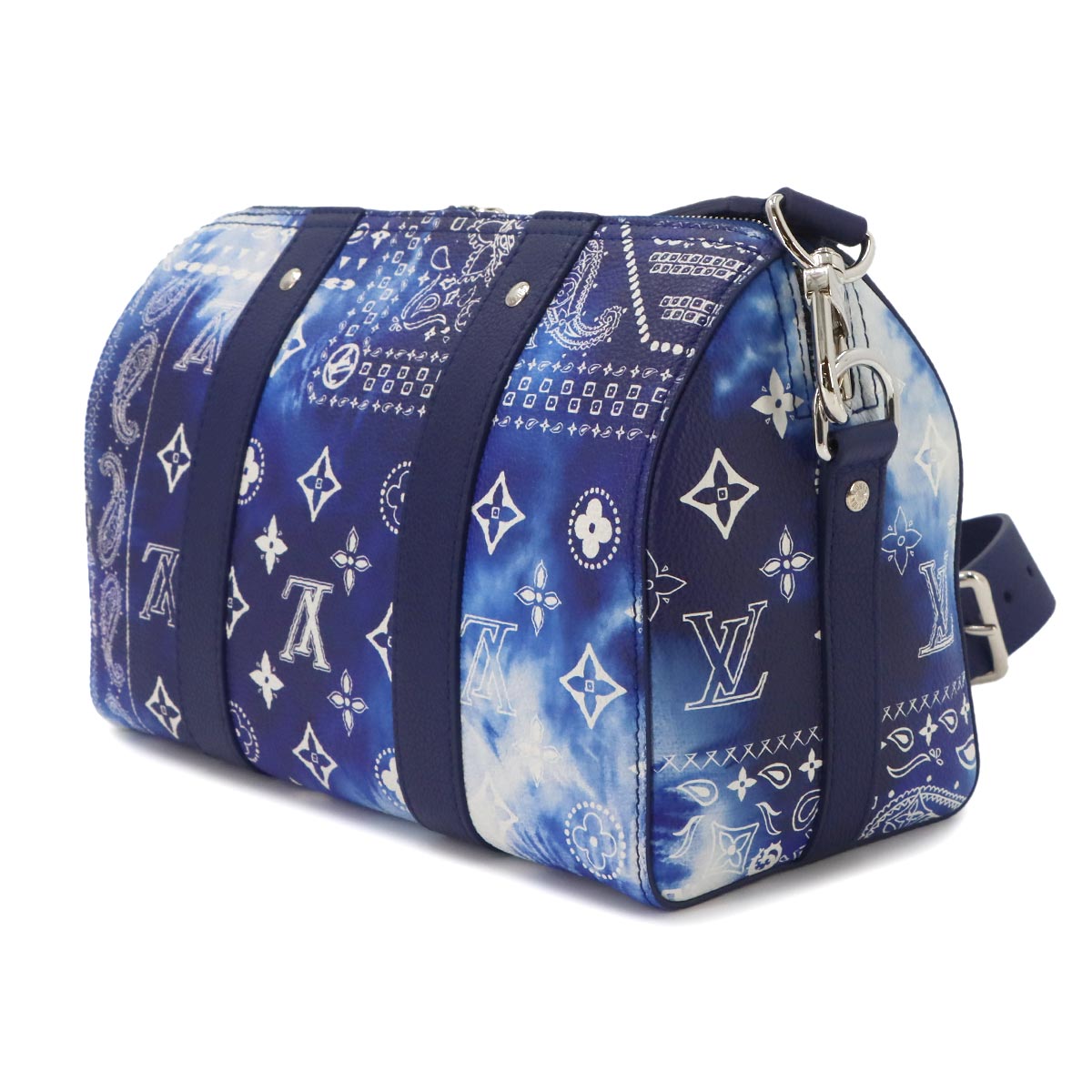 Monogram Bandana City Keepall Shoulder Bag Blue M20555