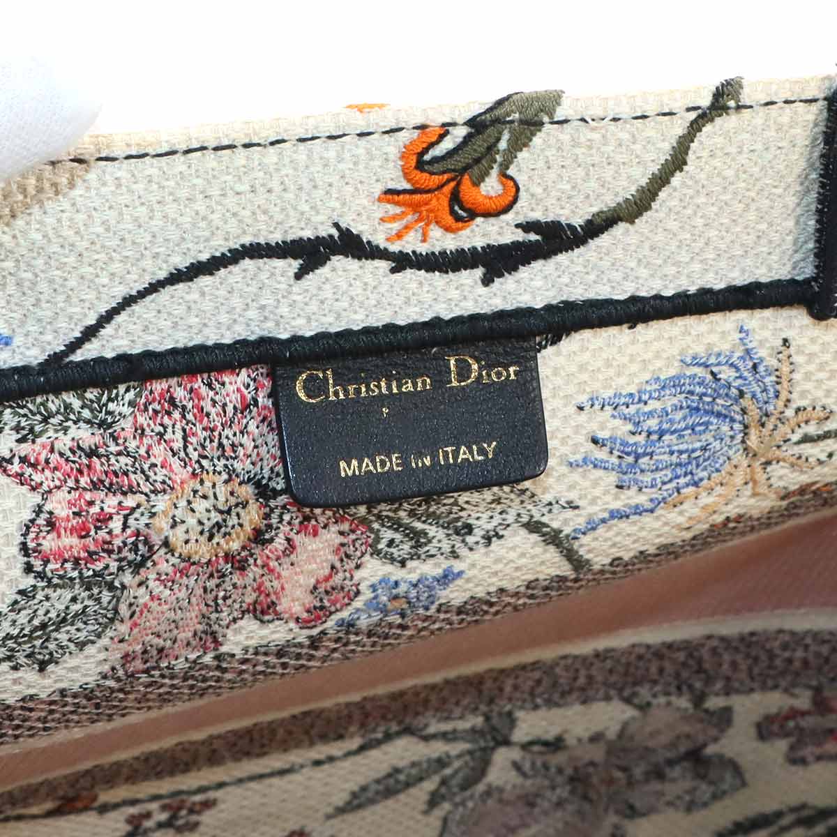 Rosa mutabilis Book Tote Medium Bag Canvas White