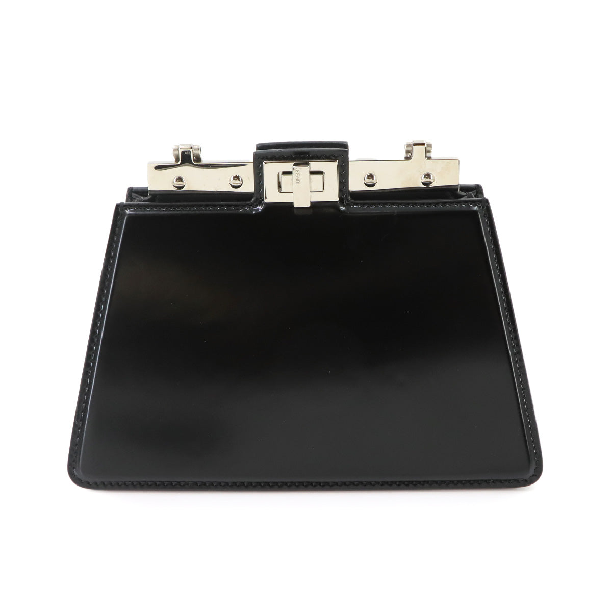 Peekaboo Cut Petite Shoulder Bag Leather Black 8BN339 Purse