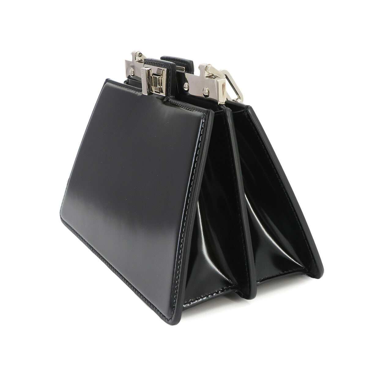 Peekaboo Cut Petite Shoulder Bag Leather Black 8BN339 Purse