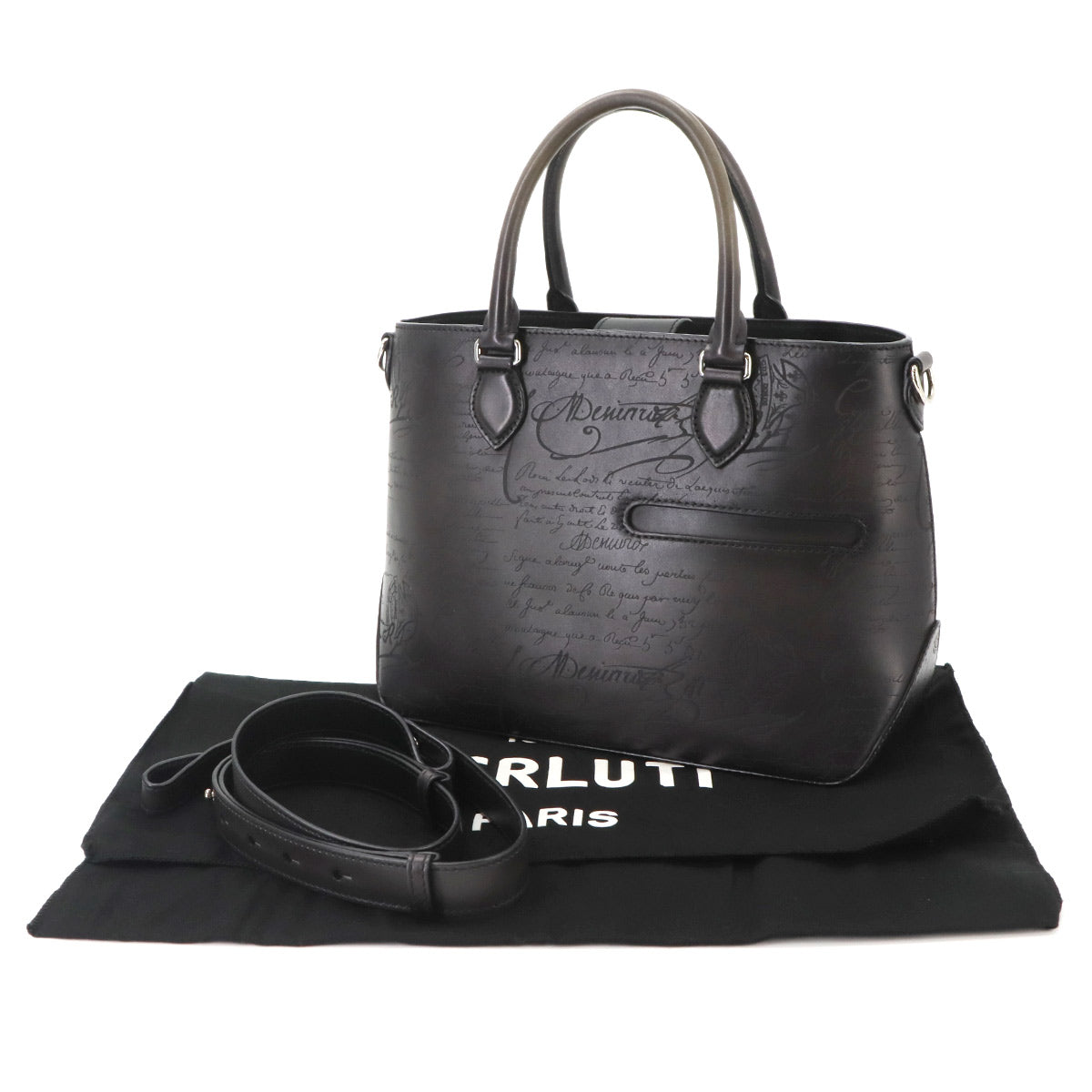 Calligraphy Toujours Gulliver Tote Shoulder Bag Venezia Leather