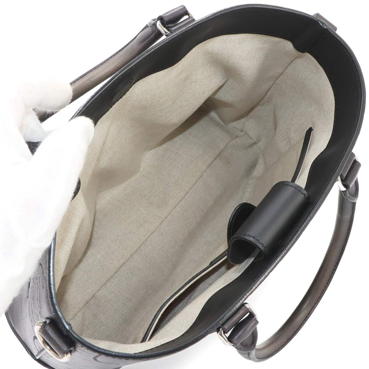 Calligraphy Toujours Gulliver Tote Shoulder Bag Venezia Leather
