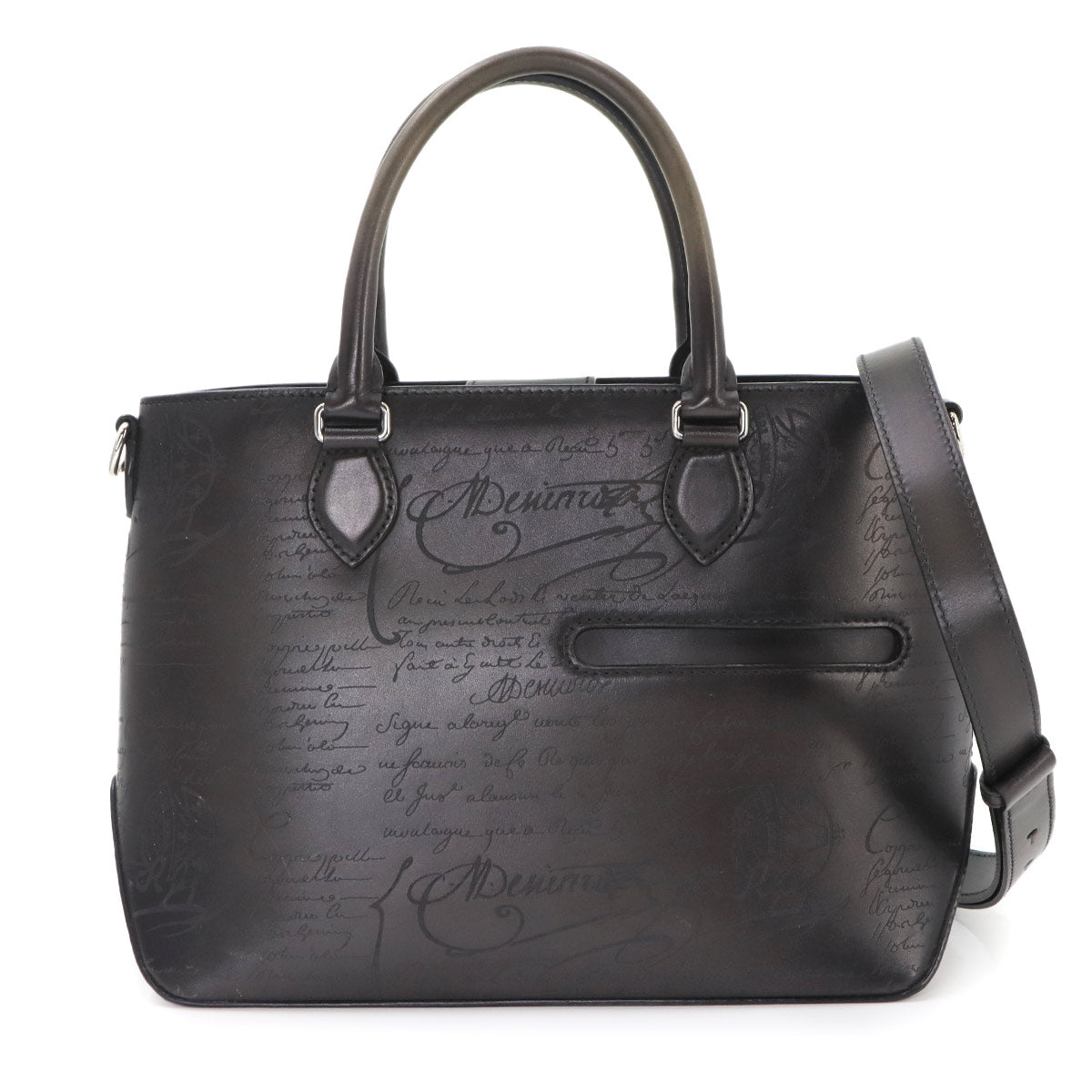Calligraphy Toujours Gulliver Tote Shoulder Bag Venezia Leather