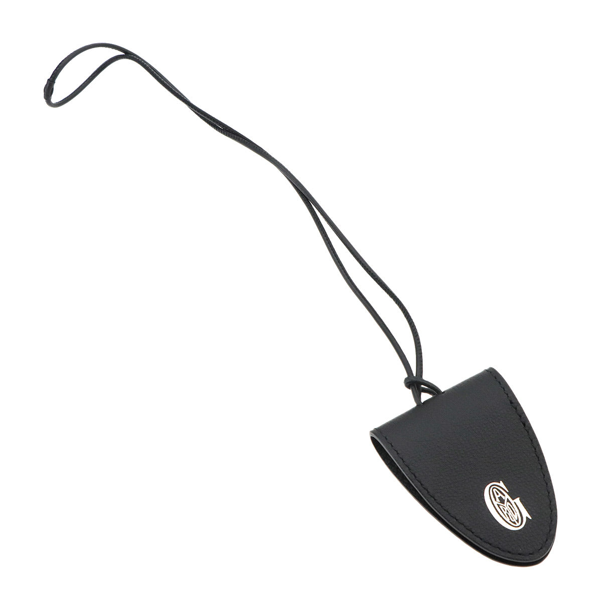 Croc Universal Bag Clip Charm Leather Black