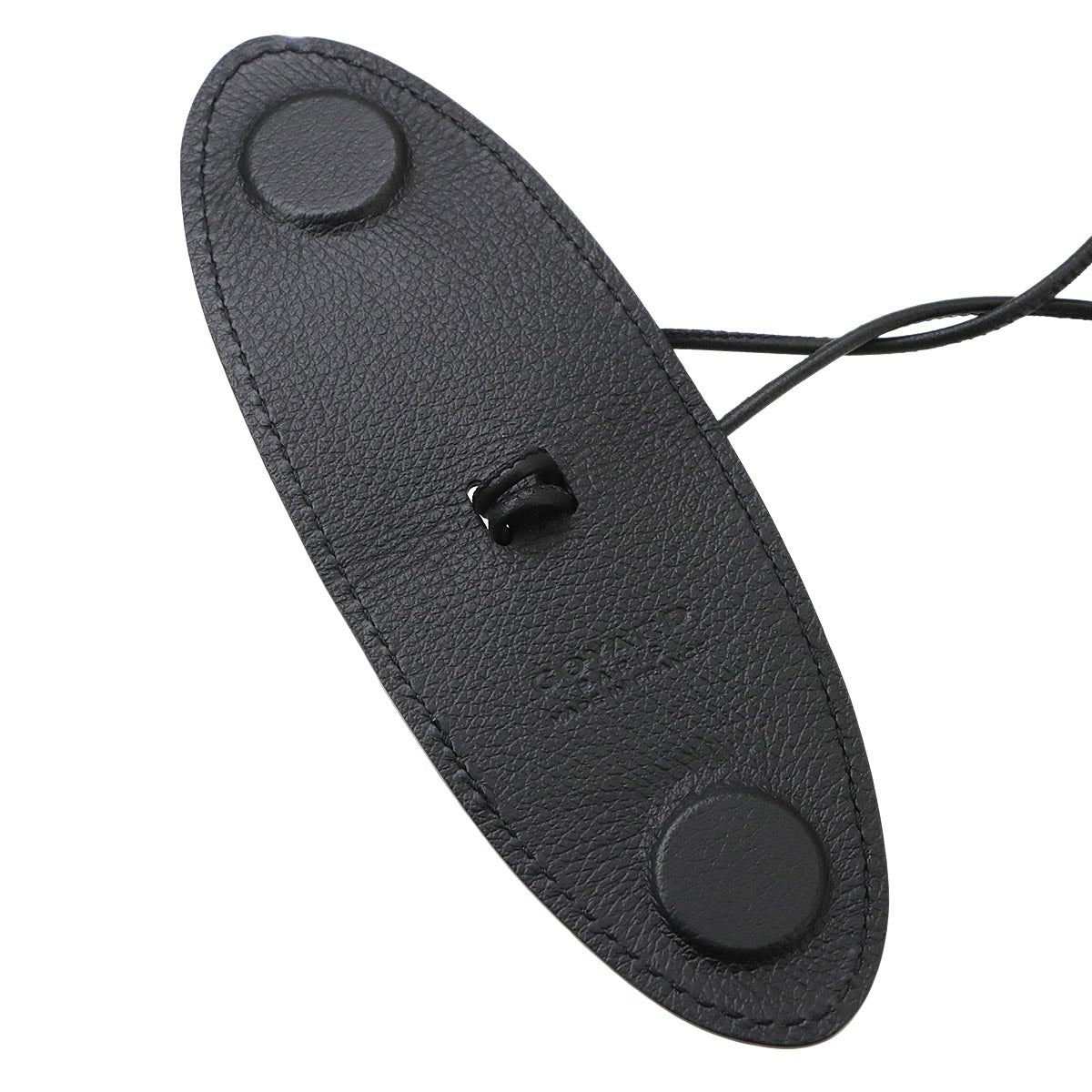 Croc Universal Bag Clip Charm Leather Black