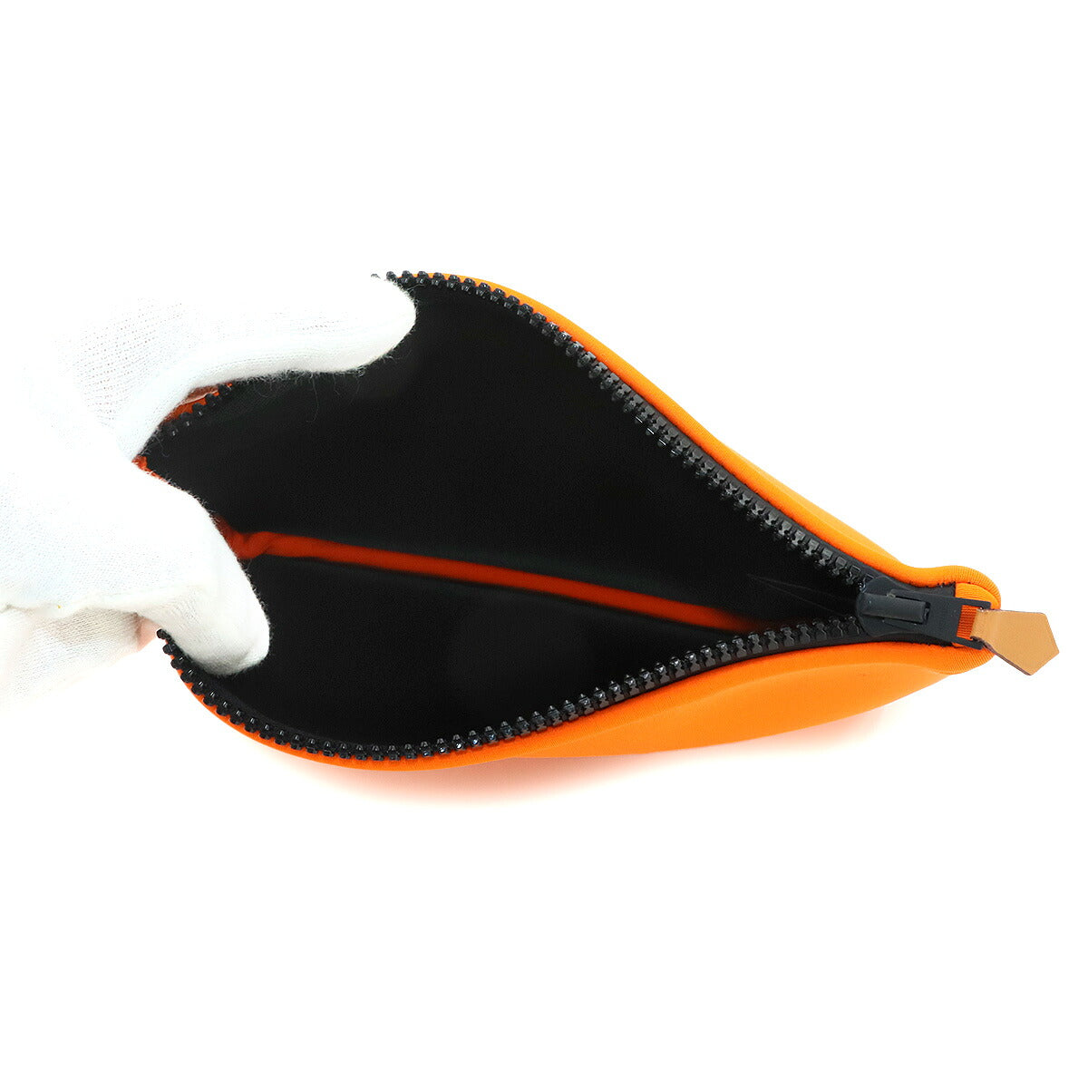 Neobain PM Pouch Nylon Polyurethane Orange Purse