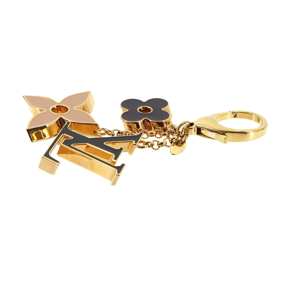 Bag Charm Fleur de Monogram Black Gold M67119