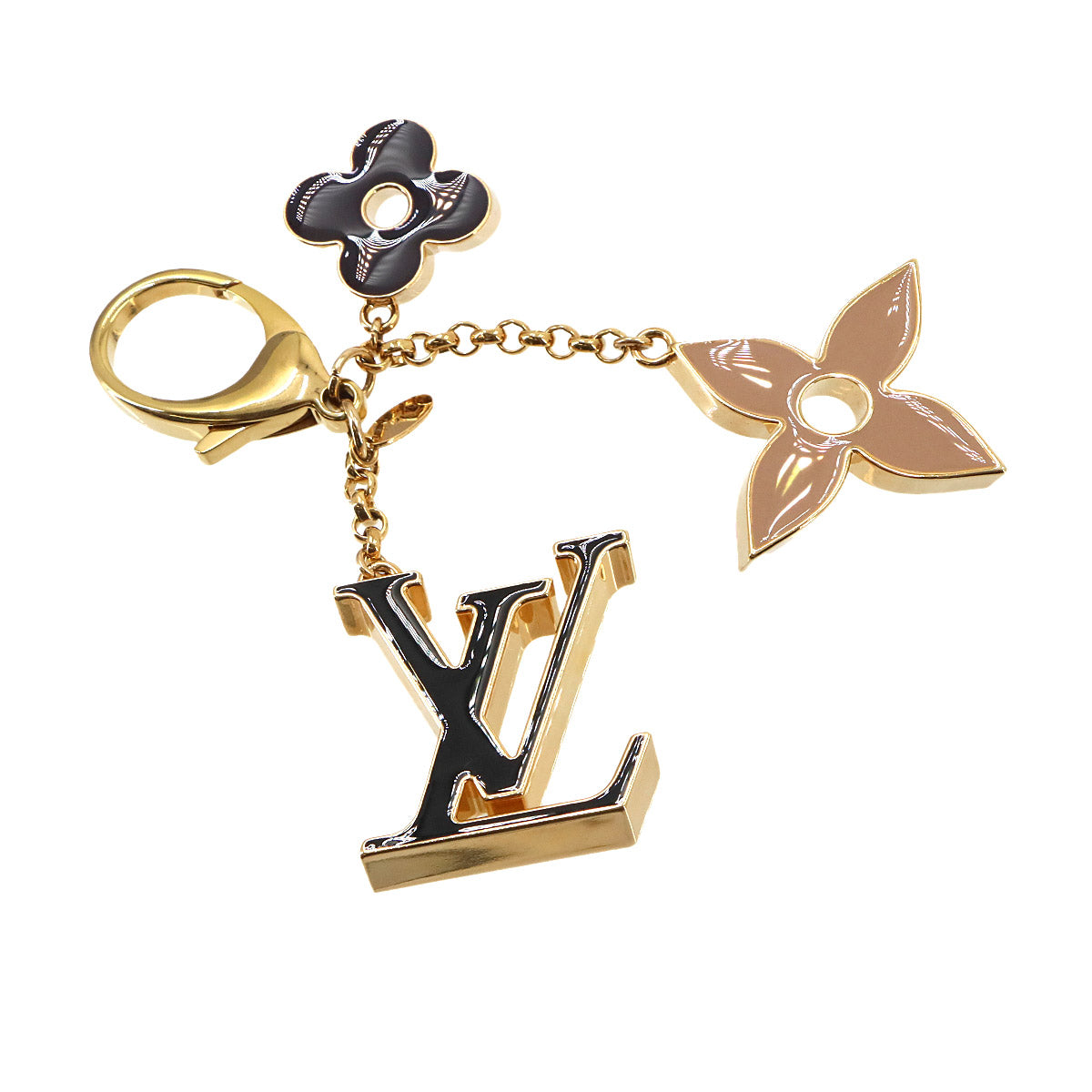 Bag Charm Fleur de Monogram Black Gold M67119