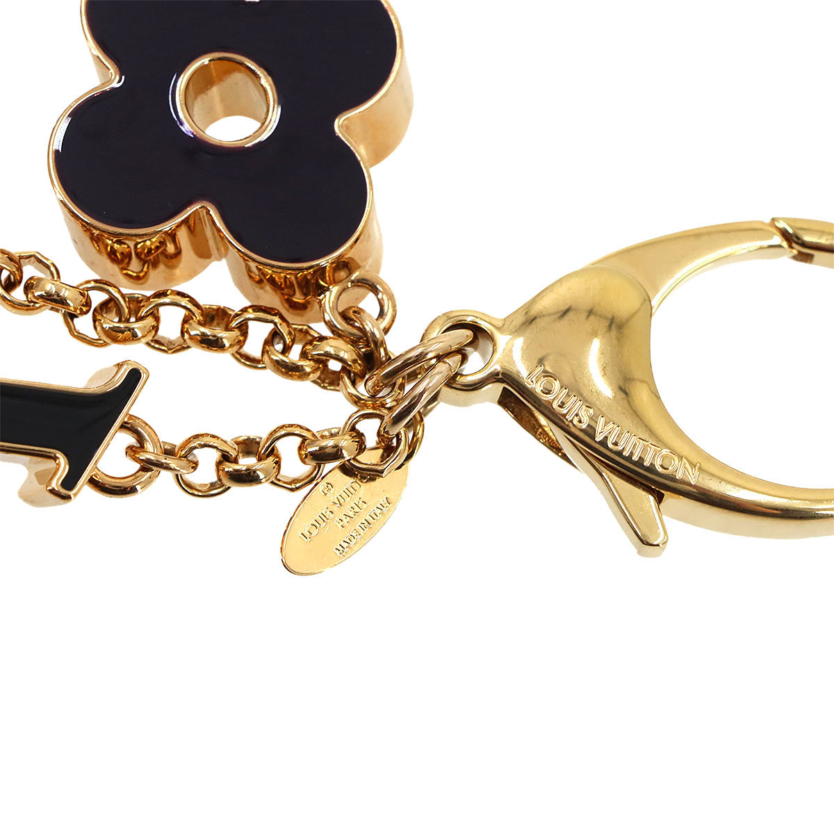 Bag Charm Fleur de Monogram Black Gold M67119