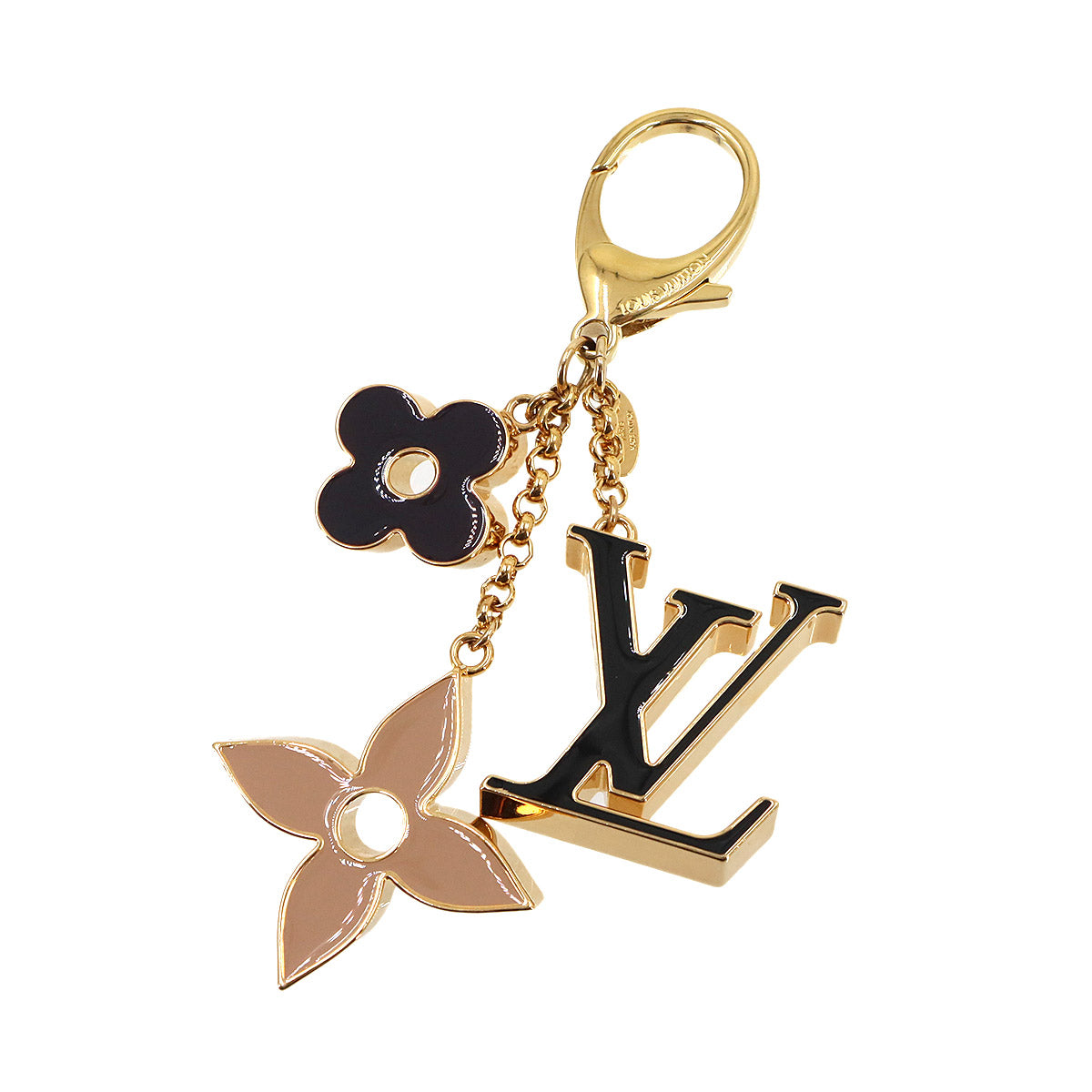 Bag Charm Fleur de Monogram Black Gold M67119