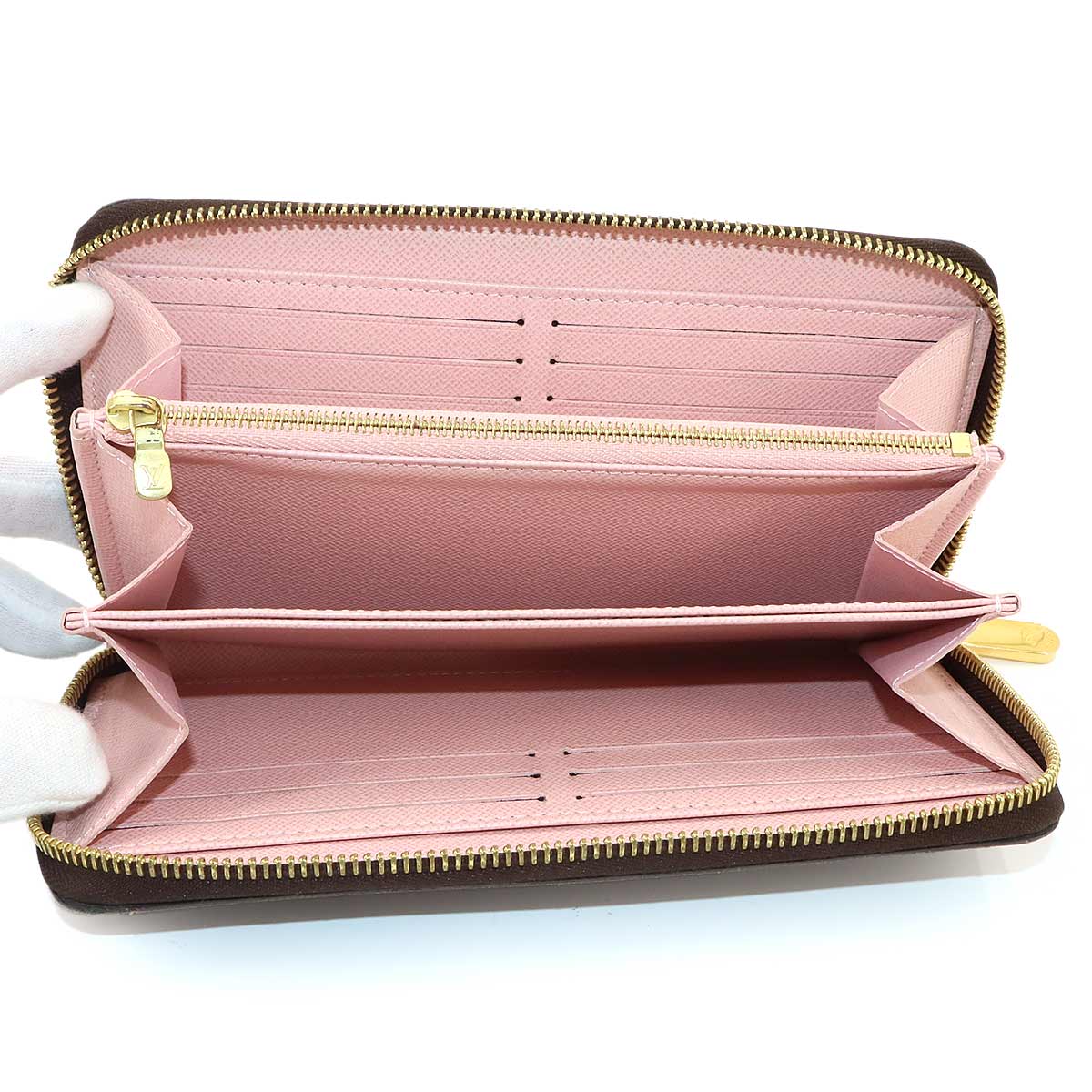 Monogram Zippy Wallet Brown Rose Ballerine M41894
