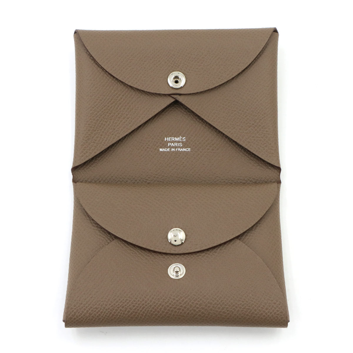 Calvi Duo Card Case Epsom Etoupe