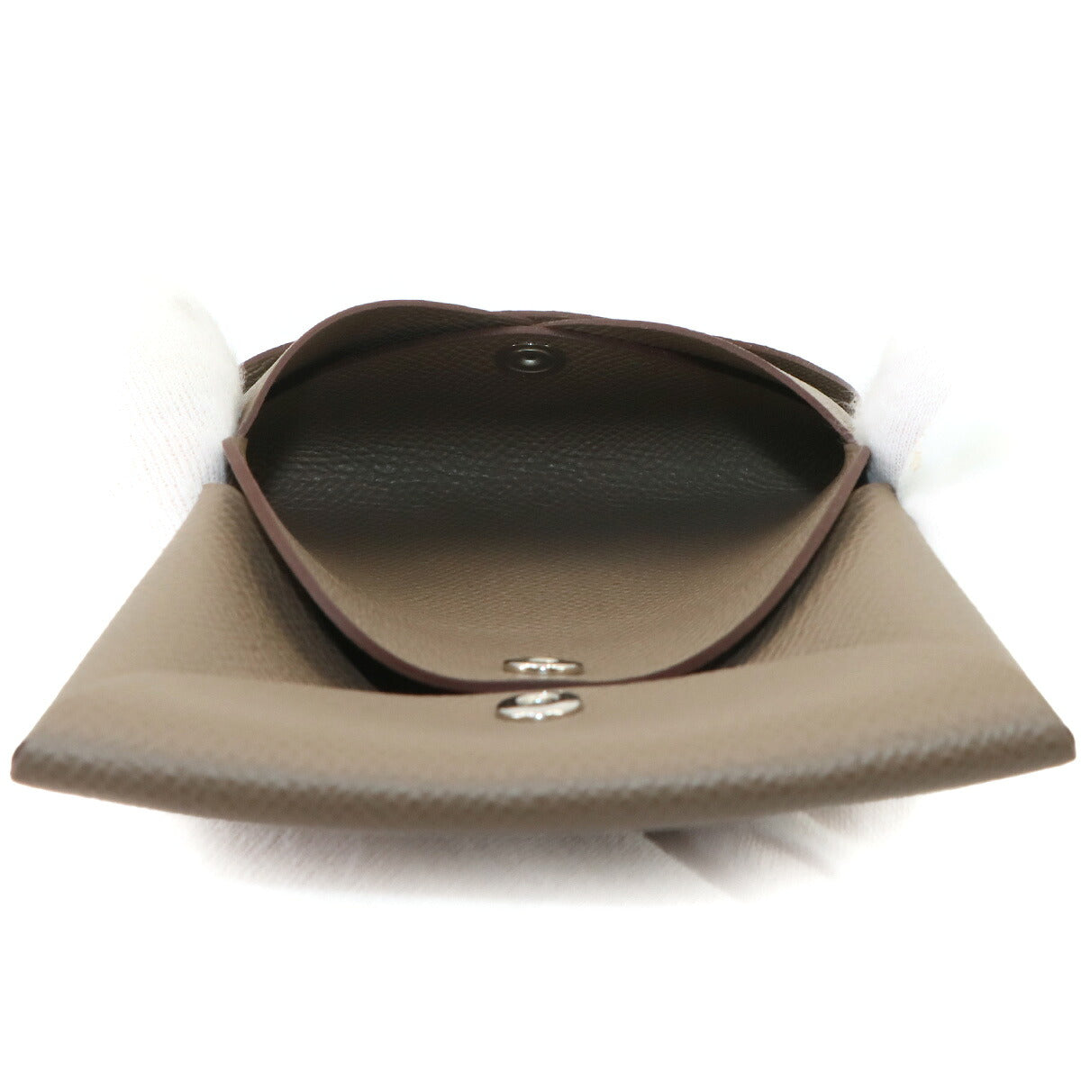 Calvi Duo Card Case Epsom Etoupe