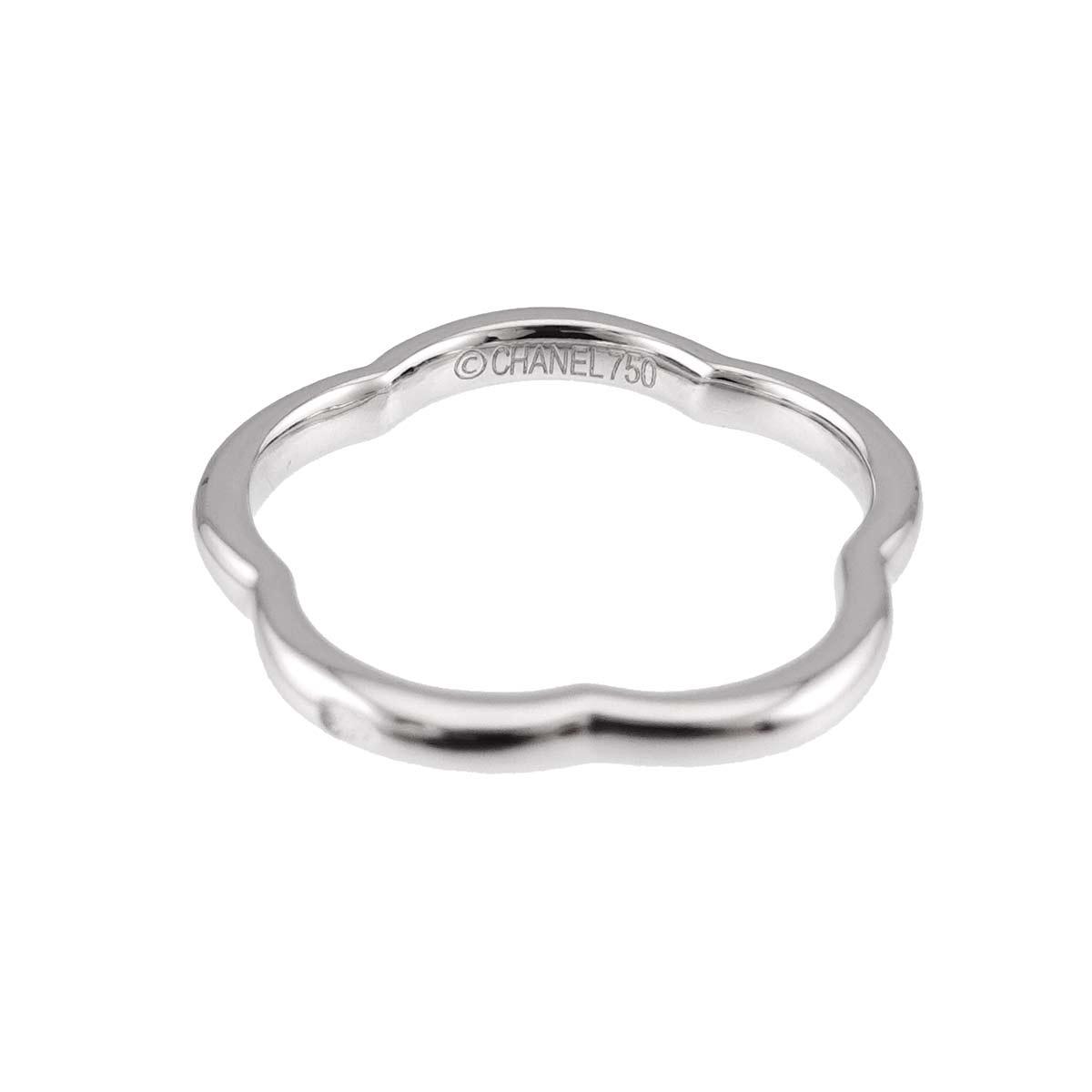 Camellia Diamond Ring 18K White Gold 750 size47 3.75(US)