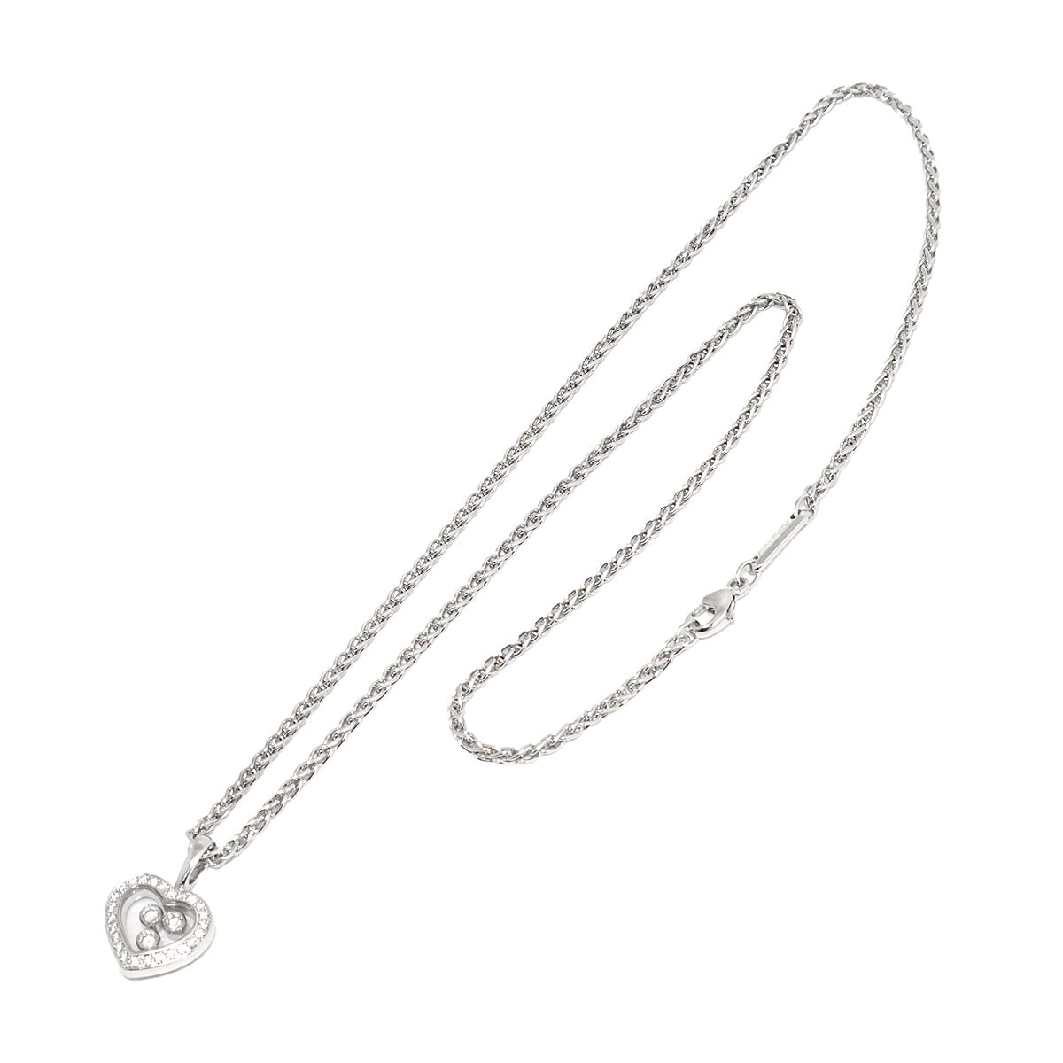 Happy Diamond Necklace 18K White Gold 750