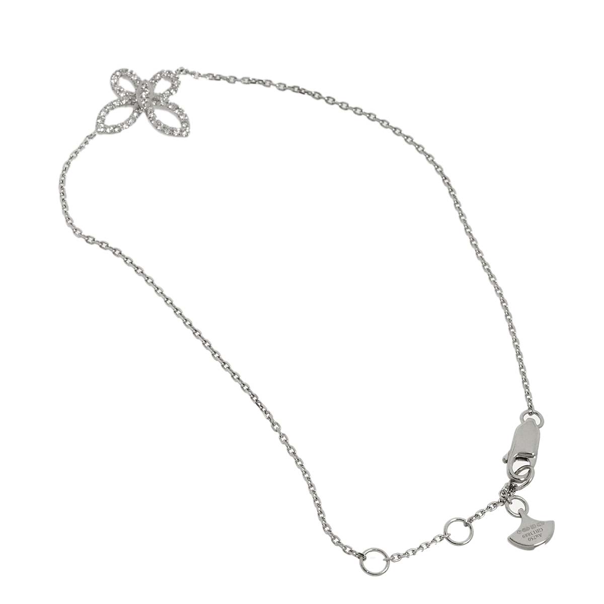 Mini Butterfly Diamond Bracelet 18K WG 750