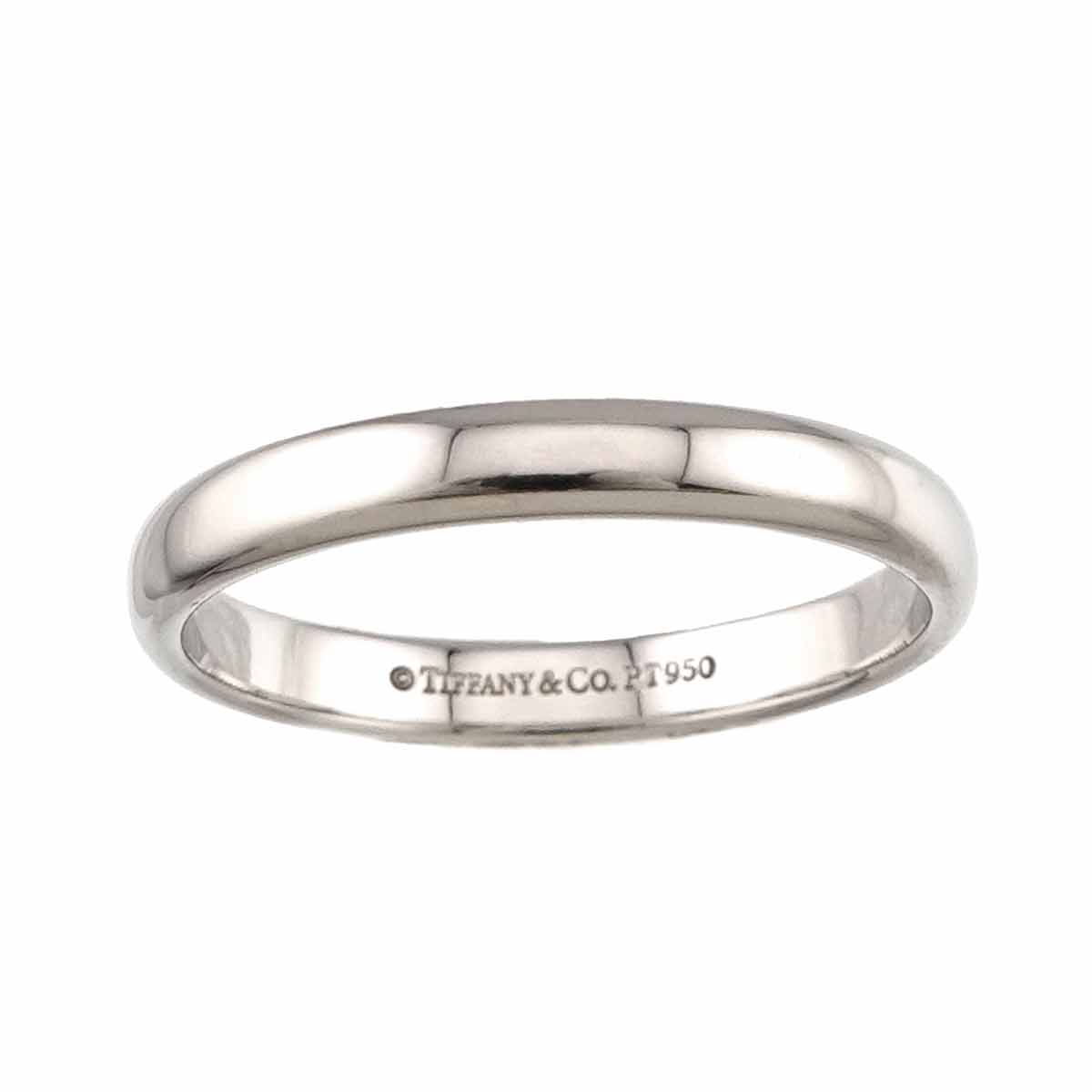TIFFANY Co. Forever Ring Pt Platinum size8-8.25(US)