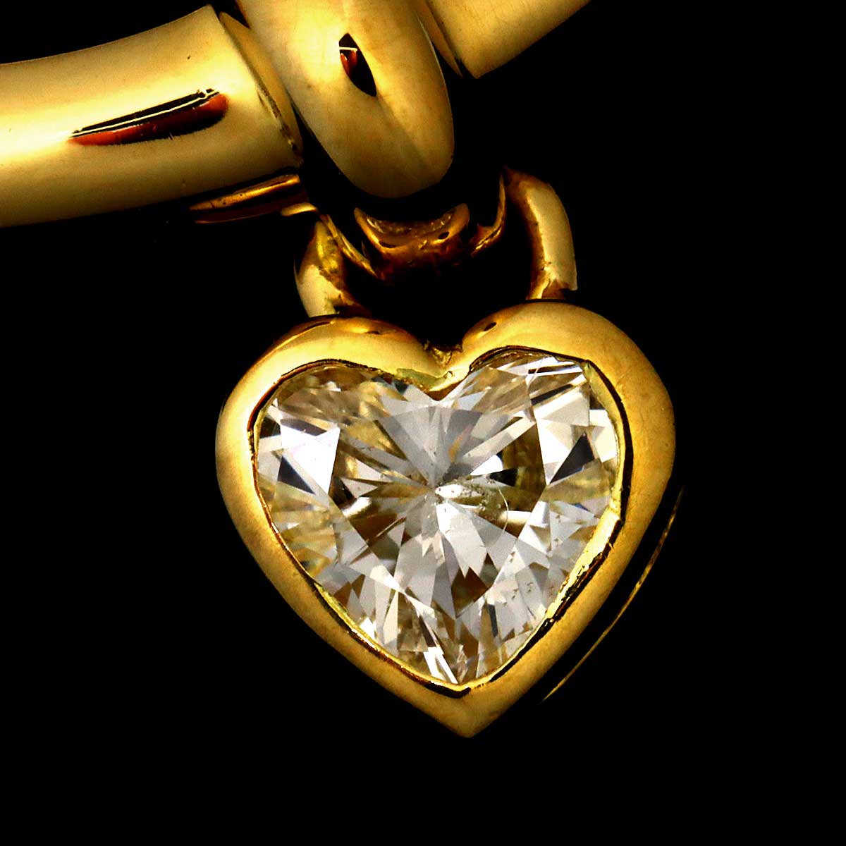 Diamond 0.15ct Ring 18K YG Yellow Gold 750 4.75-5(US)