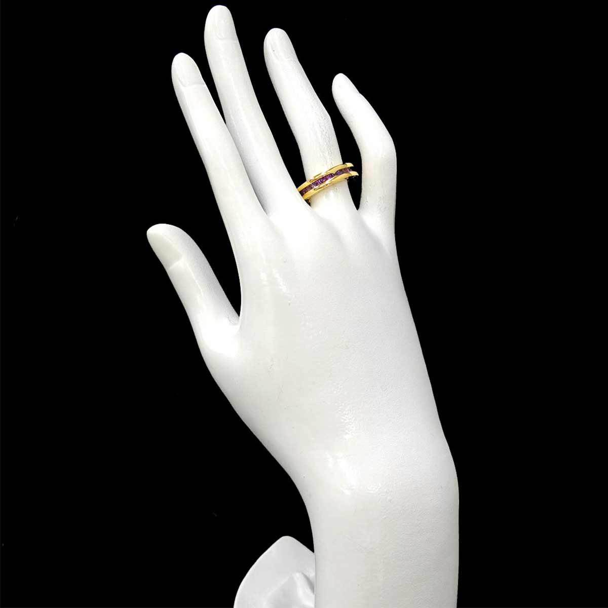 B-ZERO1 1 Band Amethyst Ring 18K YG 750 Size51 5.5-5.75(US)