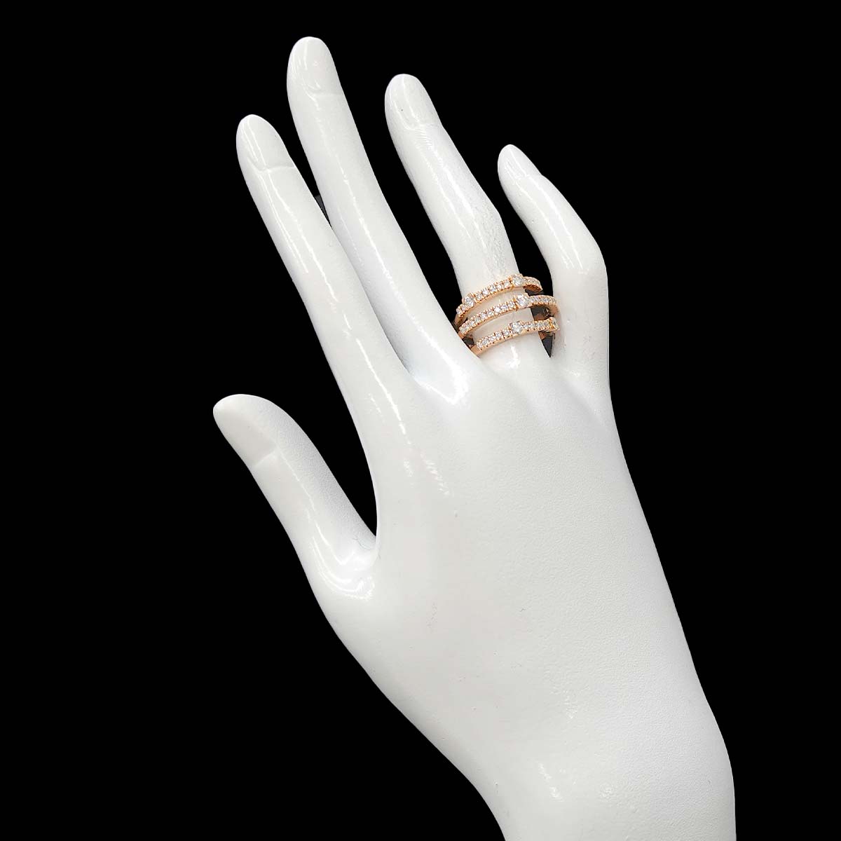 notte di san lorenzo Diamond Ring 18K PG 750 size7.25(US)