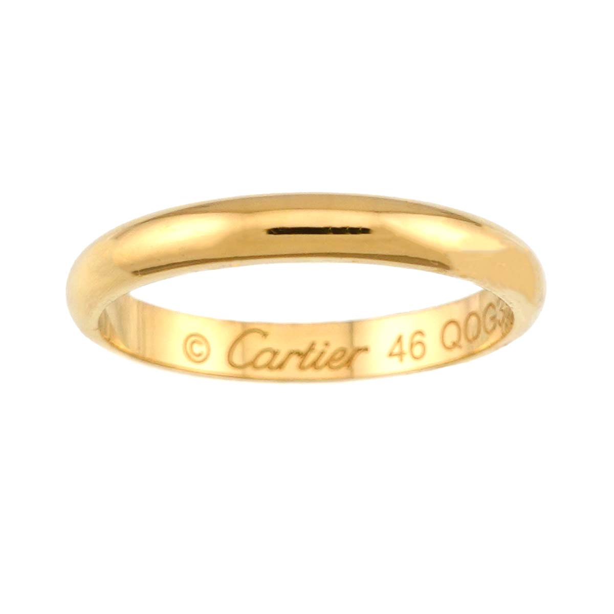 1895 Classic Band Ring 18K YG 750 size46 3.75(US)