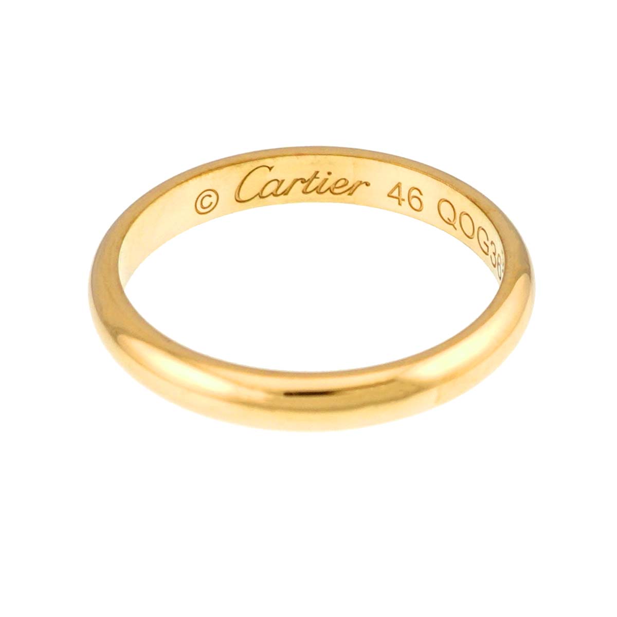 1895 Classic Band Ring 18K YG 750 size46 3.75(US)