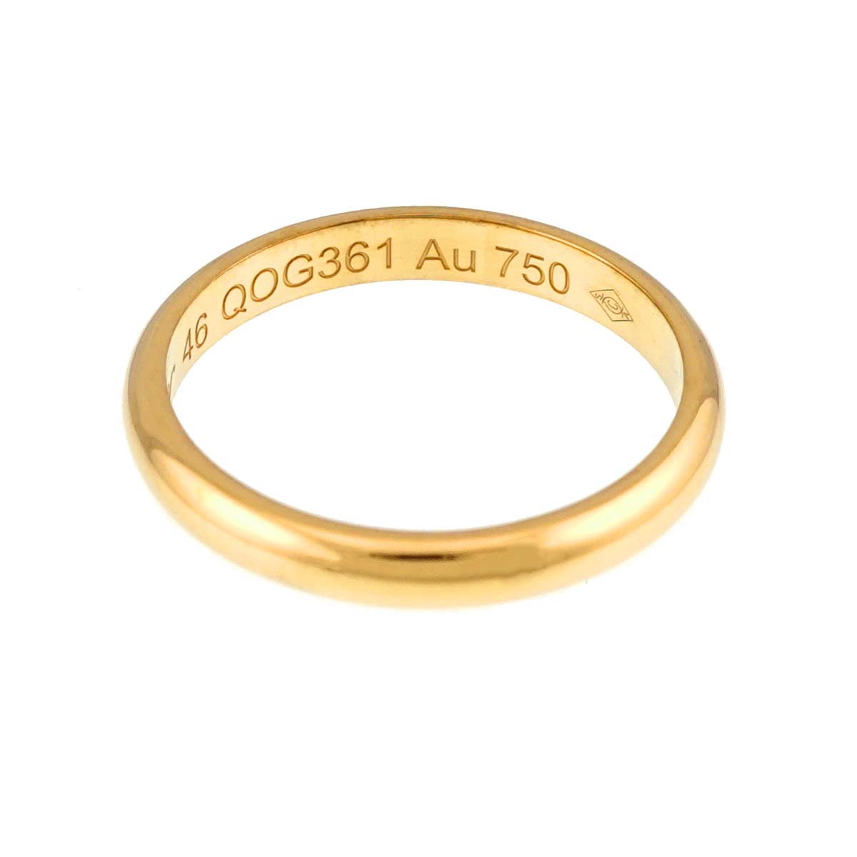 1895 Classic Band Ring 18K YG 750 size46 3.75(US)