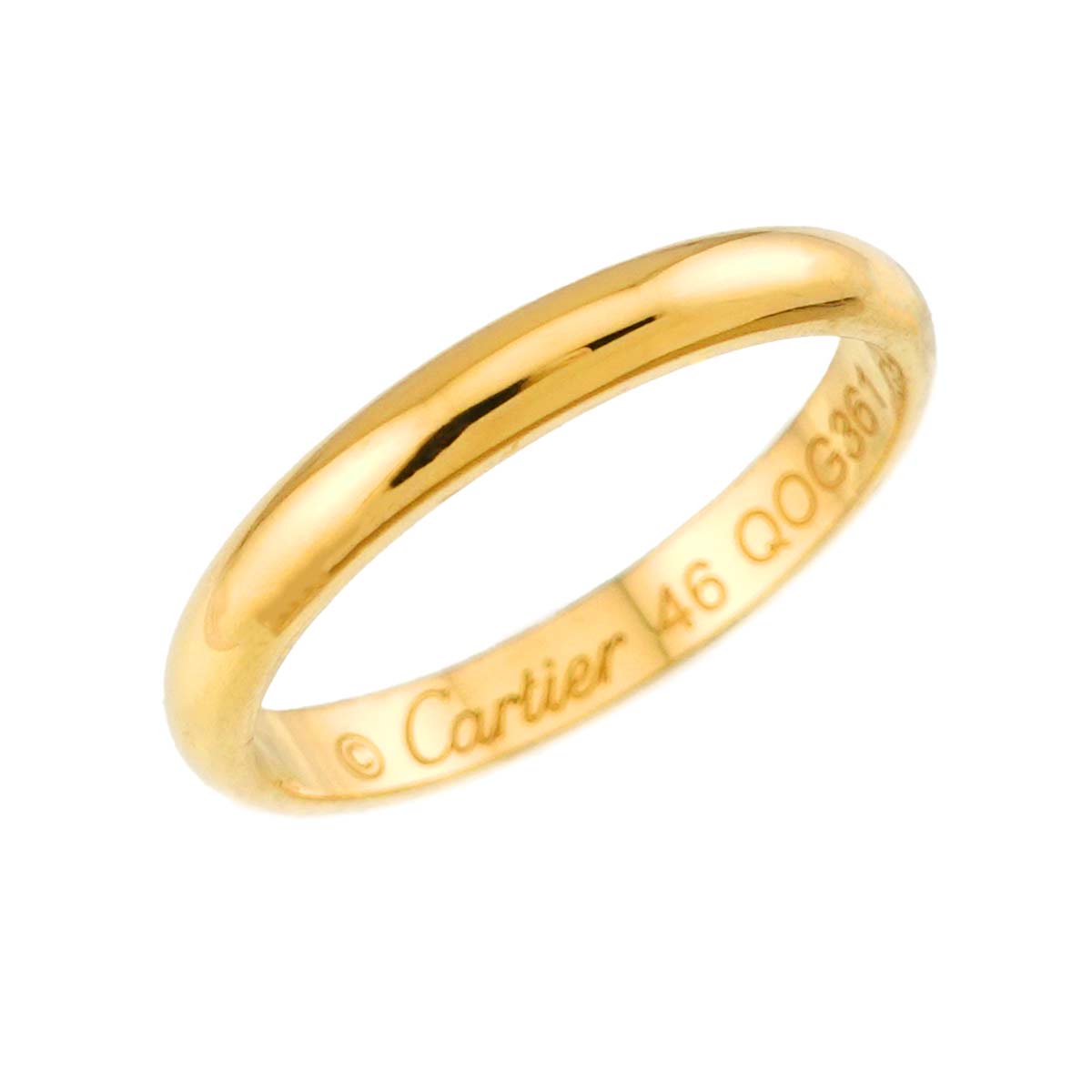 1895 Classic Band Ring 18K YG 750 size46 3.75(US)