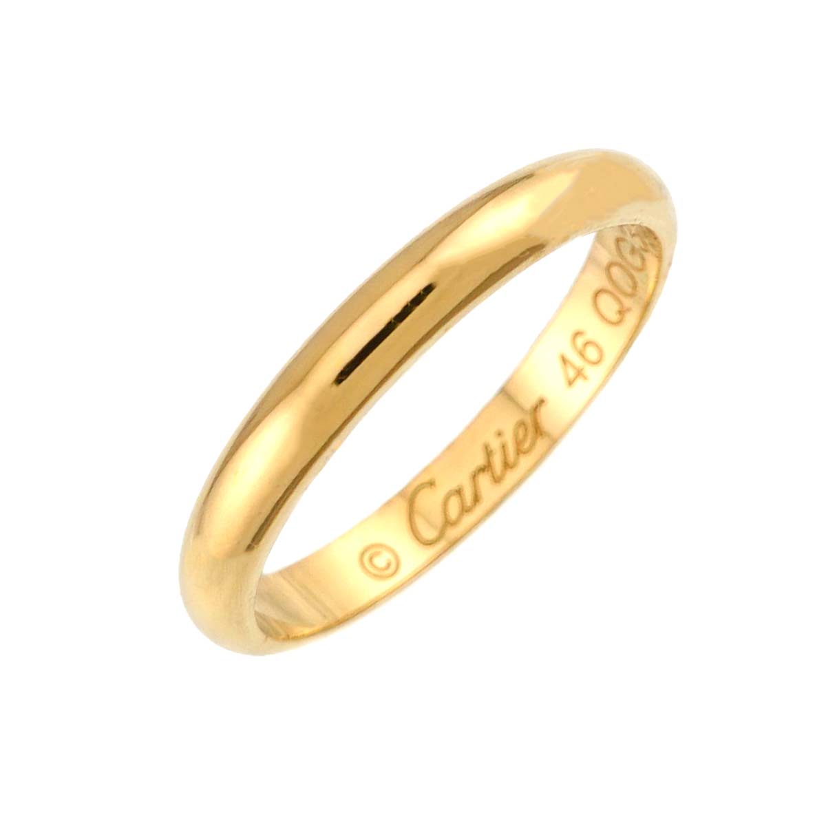 1895 Classic Band Ring 18K YG 750 size46 3.75(US)