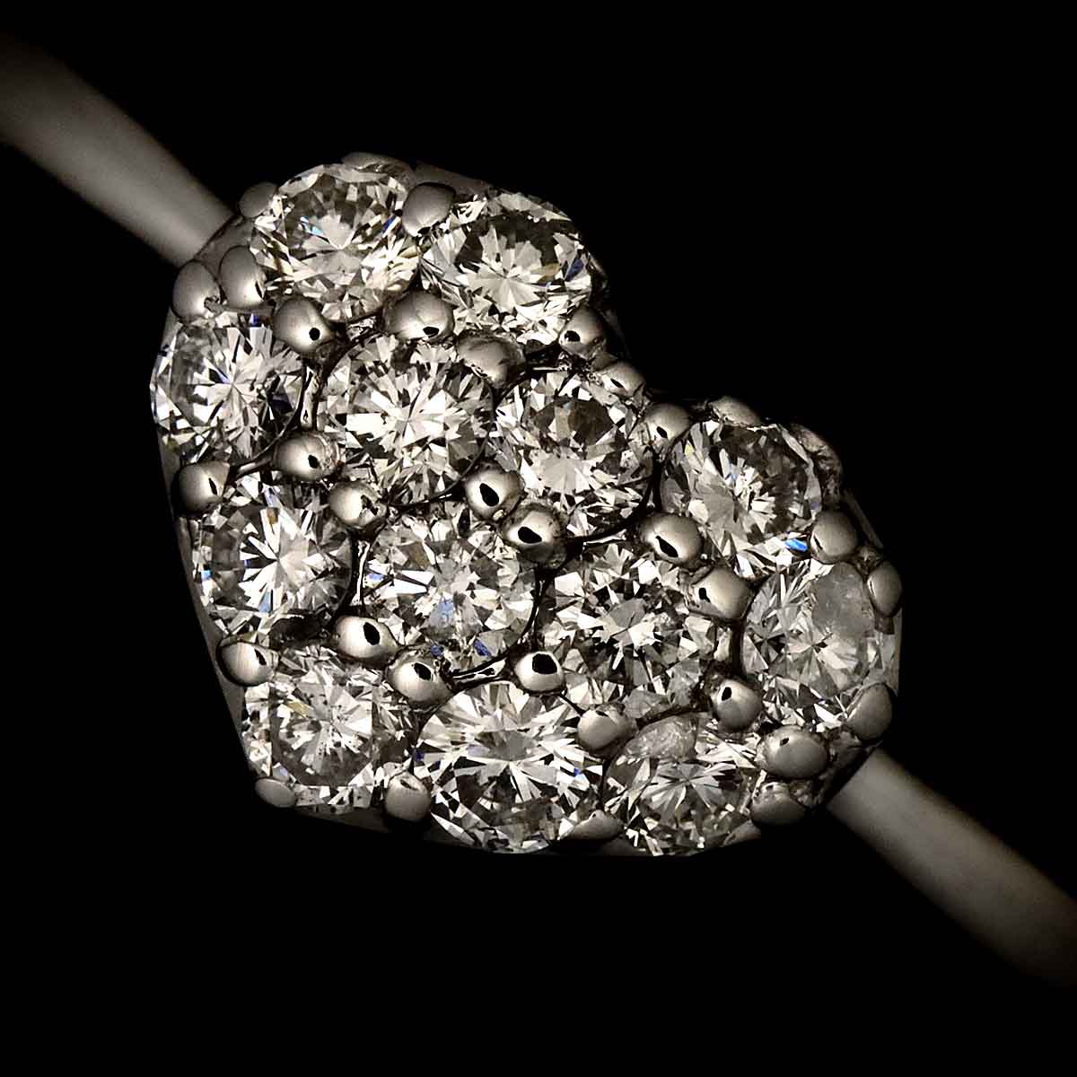 Diamond 0.39ct Ring 18K WG 750 Size5.5-5.75(US)